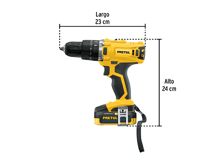 Kit rotomartillo destornillador impacto Pretul 29020, 20V - Foto 4 | aztools.co
