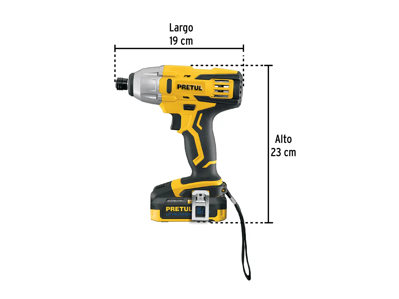 Kit rotomartillo destornillador impacto Pretul 29020, 20V - Foto 5 | aztools.co