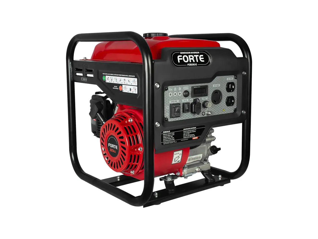 Generador Inverter Portátil 3.5kW 120V FORTE FI3500-2 Silencioso - Foto 2 | aztools.co