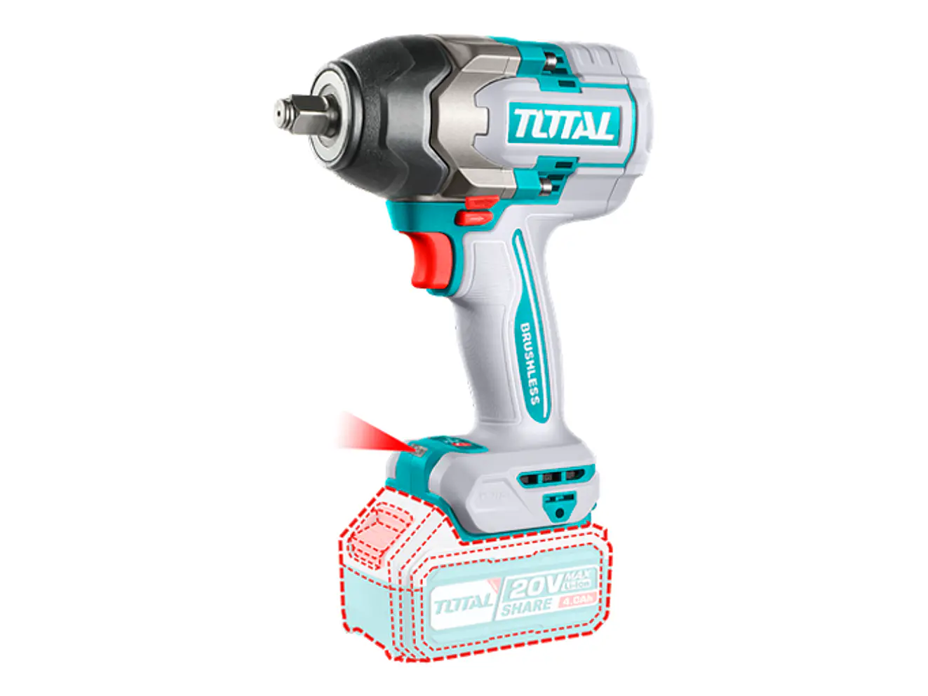 Llave de Impacto Industrial TOTAL UTIWLI2085 1/2