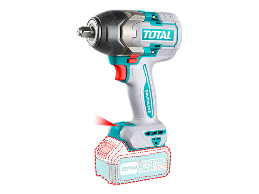 Llave de Impacto Industrial TOTAL UTIWLI2085 1/2