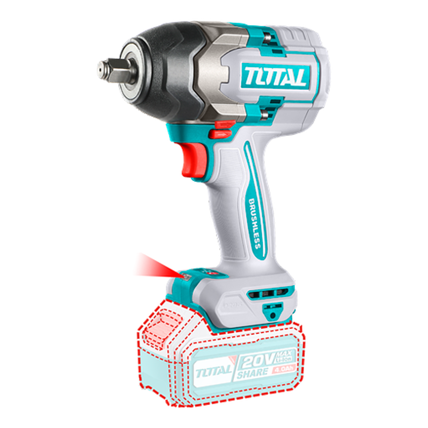 Llave de Impacto Inalámbrica 1/2