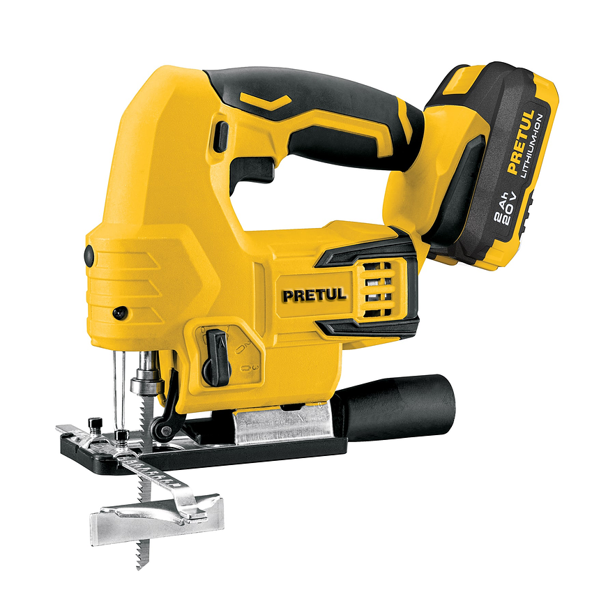 Sierra caladora Pretul 28270, 20V, 1 batería 2Ah 1