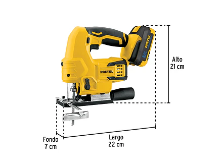 Sierra caladora Pretul 28270, 20V, 1 batería 2Ah - Foto 3 | aztools.co