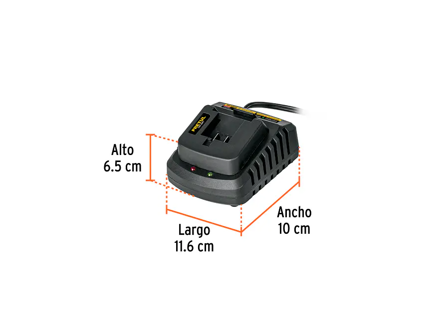 Cargador de Baterías de Ion Litio Pretul 29025, de 20 V - Foto 2 | aztools.co