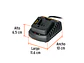 Cargador de Baterías de Ion Litio Pretul 29025, de 20 V - Miniatura 2 | aztools.co