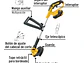 Guadaña inalámbrica Pretul 28272 20V, 1 batería 2Ah, 1 cargador - Miniatura 2 | aztools.co
