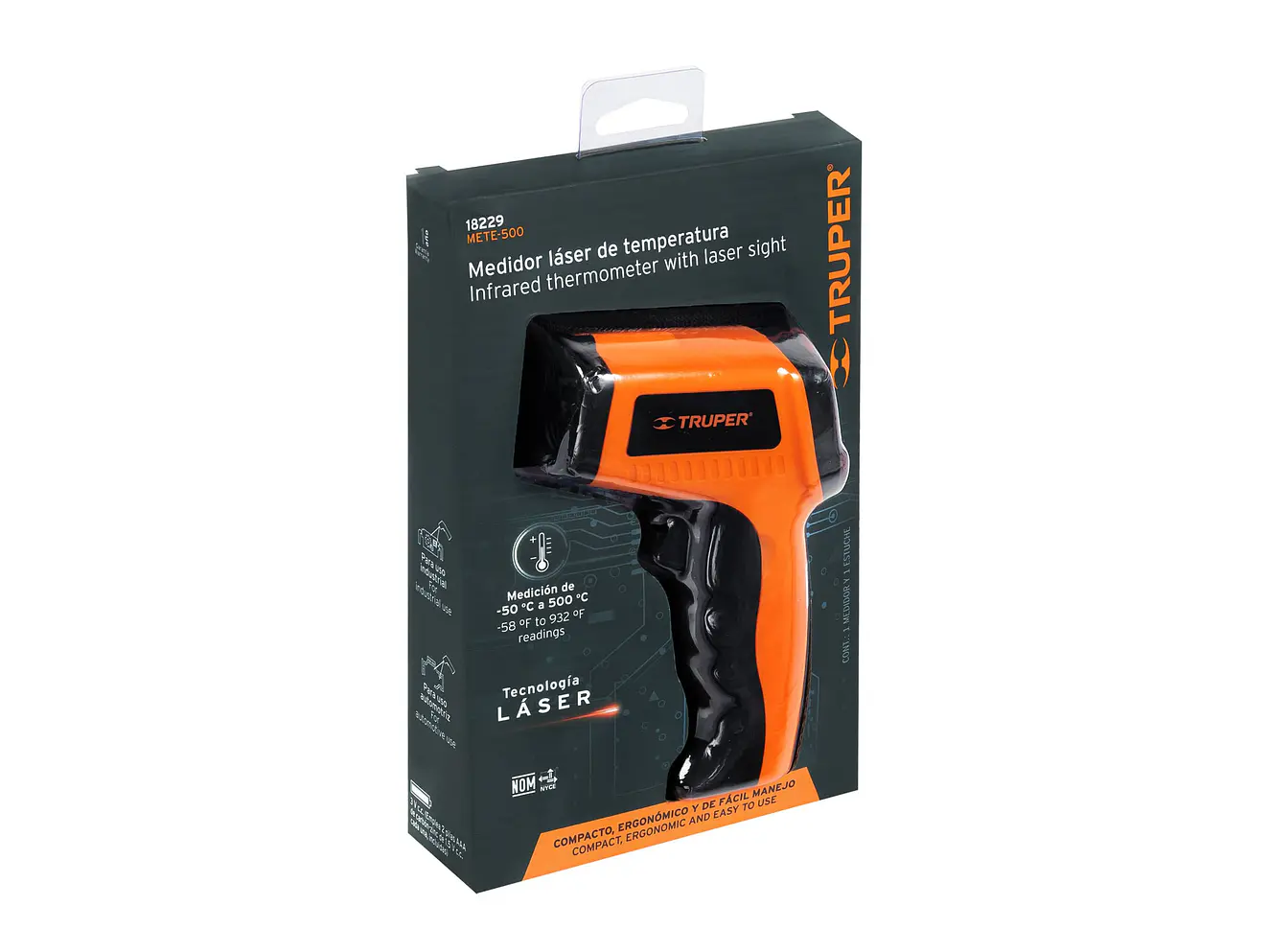 Medidor de temperatura láser Truper 18229, 500°C  - Foto 5 | aztools.co
