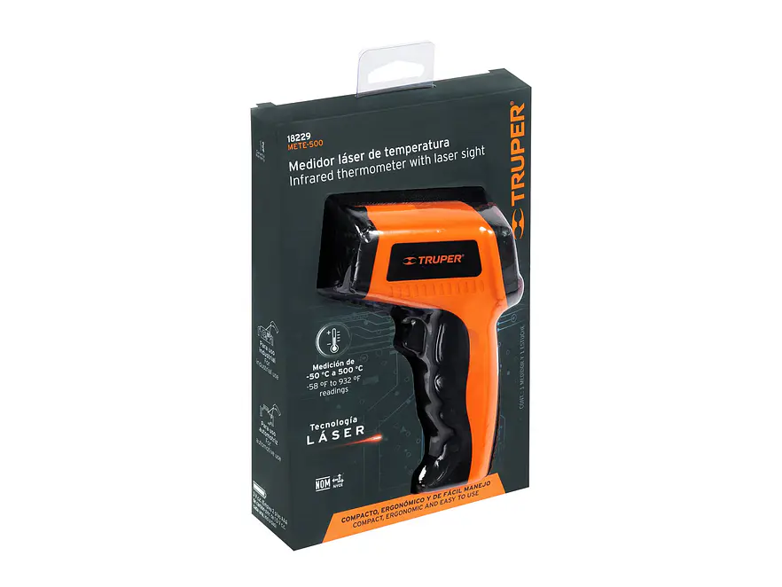 Medidor de temperatura láser Truper 18229, 500°C  - Foto 5 | aztools.co