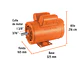 Motor Eléctrico Monofásico Truper 102307, 2 HP, Baja Velocidad - Miniatura 2 | aztools.co