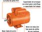 Motor Eléctrico Monofásico Truper 102307, 2 HP, Baja Velocidad - Miniatura 3 | aztools.co