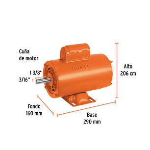Motor Eléctrico Monofásico Truper 102311, 1 HP, Alta Velocidad