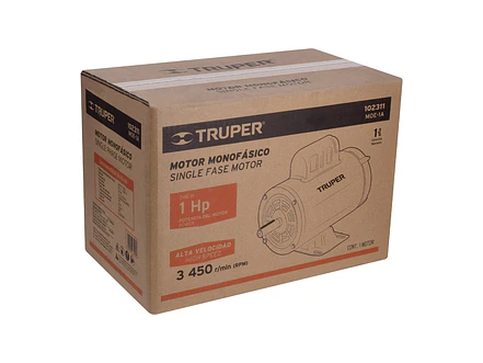 Motor Eléctrico Monofásico Truper 102311, 1 HP, Alta Velocidad - Foto 4 | aztools.co