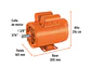 Motor Eléctrico Monofásico Truper 102313, 2 HP, Alta Velocidad - Miniatura 2 | aztools.co