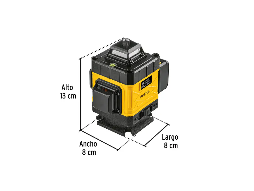 Nivel Láser Verde Pretul 29924, 16 Líneas, Recargable, Alcance 25m - Foto 3 | aztools.co