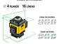 Nivel Láser Verde Pretul 29924, 16 Líneas, Recargable, Alcance 25m - Miniatura 4 | aztools.co