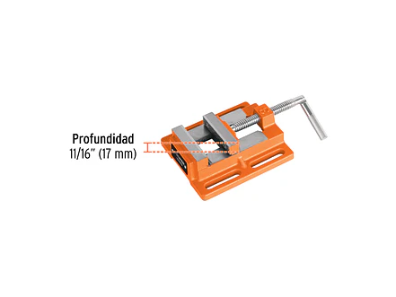 Prensa morsa plana Truper 102933, apertura 3