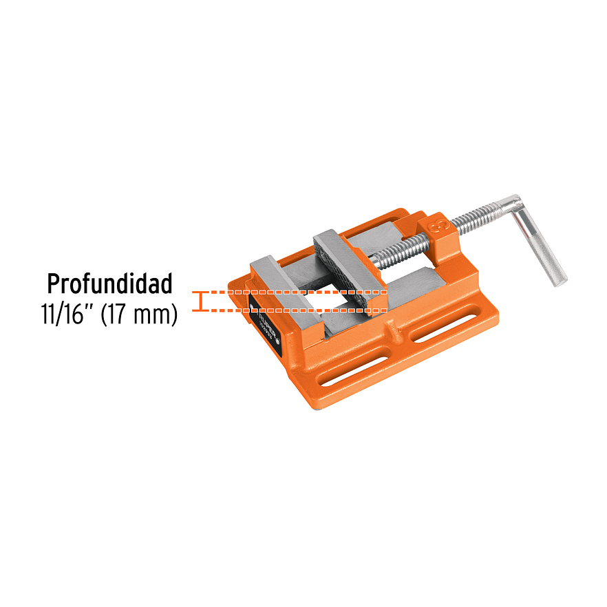 Prensa morsa plana Truper 102933, apertura 3