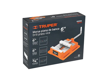 Prensa Morsa Plana de Banco Truper 102936, Apertura 6