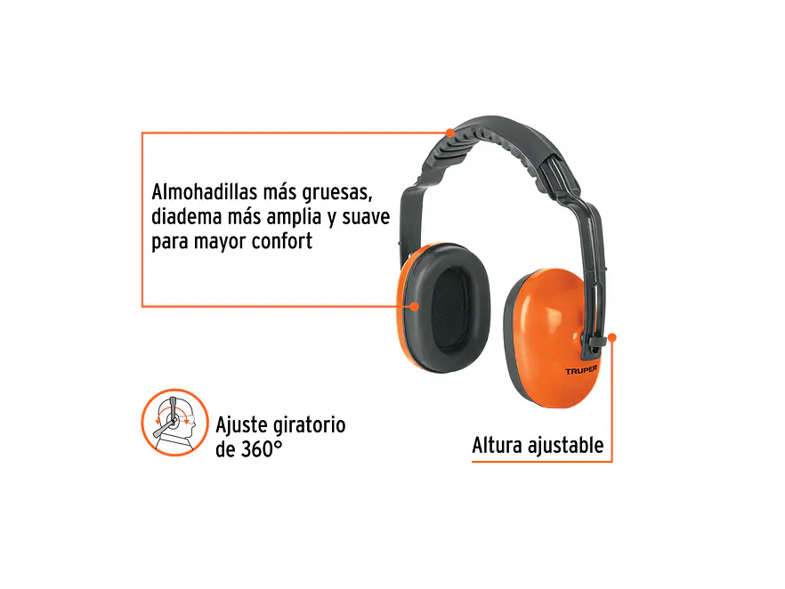 Protector para oído Truper 14257 - Foto 2 | aztools.co