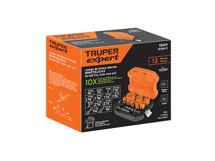 Juego de brocasierras bimetálicas Truper 15411, 13 piezas,  - Foto 3 | aztools.co