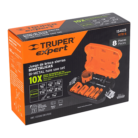 Juego de 6 sierra copas bimetálicas Truper 15405 3