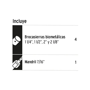 Juego de 5 brocasierras bimetálicas, Truper 100815
