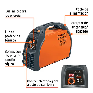 Soldadora inversora Truper 11787, Bi Voltaje 130 A, 127 V/220 V