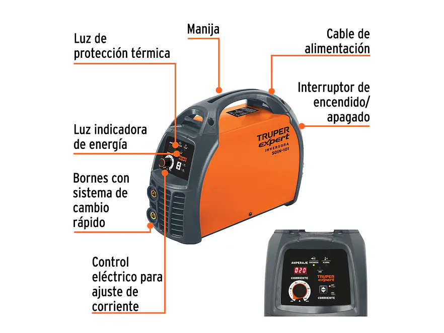 Soldadora inversora Truper 11781, 100 A, 127 V  - Foto 2 | aztools.co