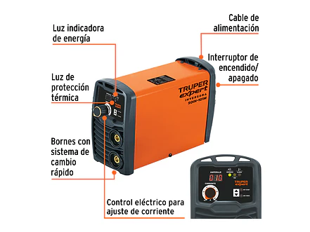 Soldadora inversora mini Truper 100900, 100 A, 127 V