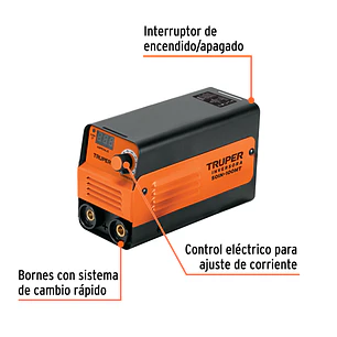 Mini soldadora inversora Truper 103701, 100A, 127V,