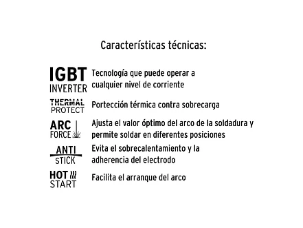 Mini soldadora inversora Truper 103701, 100A, 127V, - Foto 5 | aztools.co