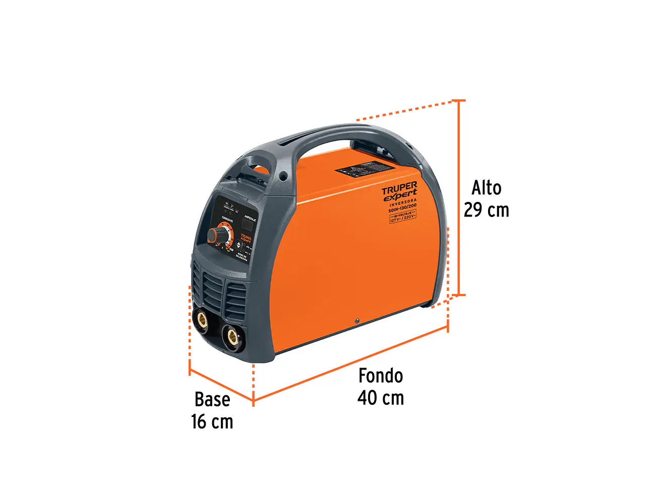 Soldadora inversora Truper 16053, 130 / 200 A, voltaje dual, Soin-130/200 - Foto 3 | aztools.co