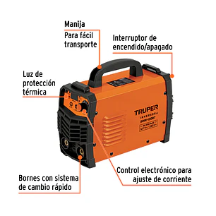Soldadora Inversora Truper 103706, 130A, Bi-Voltaje 127/220V