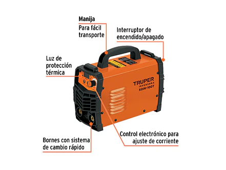 Soldadora Inversora Truper 103702, 100A, 127V - Foto 2 | aztools.co