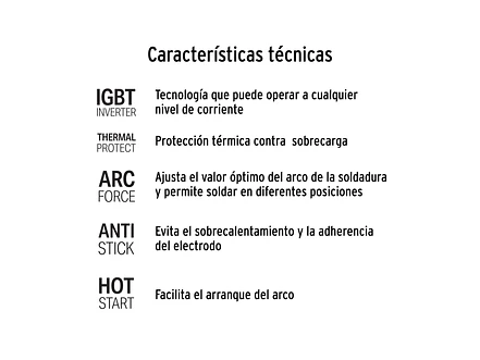 Mini soldadora inversora Pretul 29018, 120A, 127V, Serie 500 - Foto 4 | aztools.co