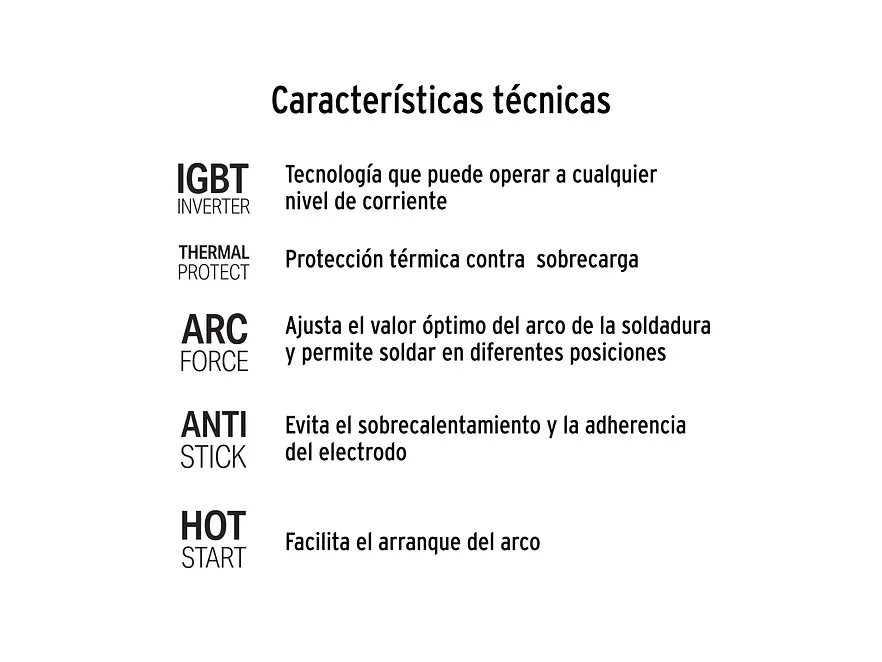 Mini soldadora inversora Pretul 29018, 120A, 127V, Serie 500 - Foto 4 | aztools.co