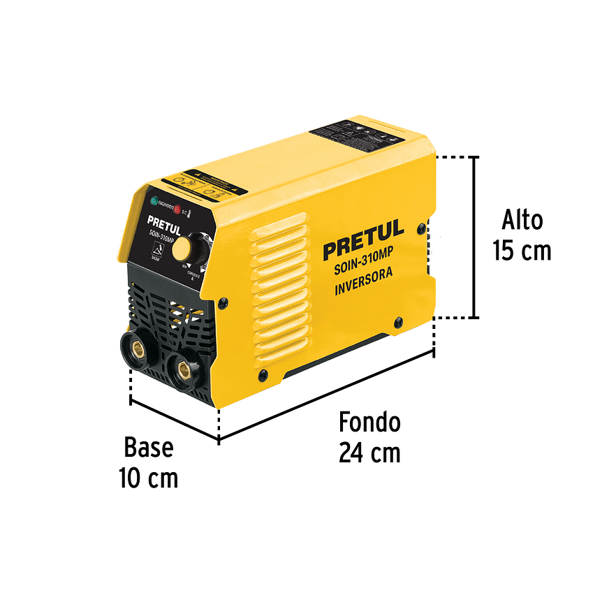Mini Soldadora Inversora Pretul 29017, Serie 300, 127V, 100A - Foto 3 | aztools.co