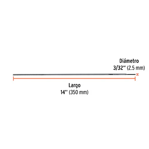 Electrodo 7018 de 3/32'  Truper 101535, bolsa de 1 kg