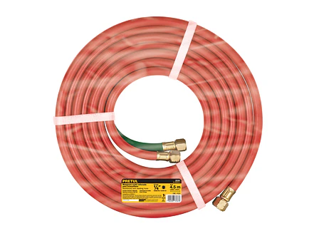 Manguera Cuata Reforzada Pretul 28301, 4.5 m para Oxiacetileno - Foto 3 | aztools.co