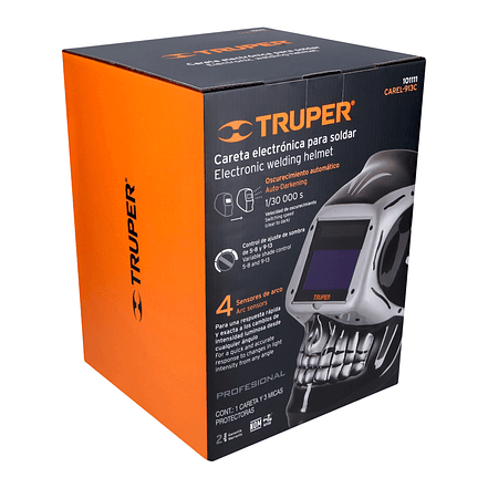 Careta Electrónica para Soldar Truper 101111, con Panel Digital 7