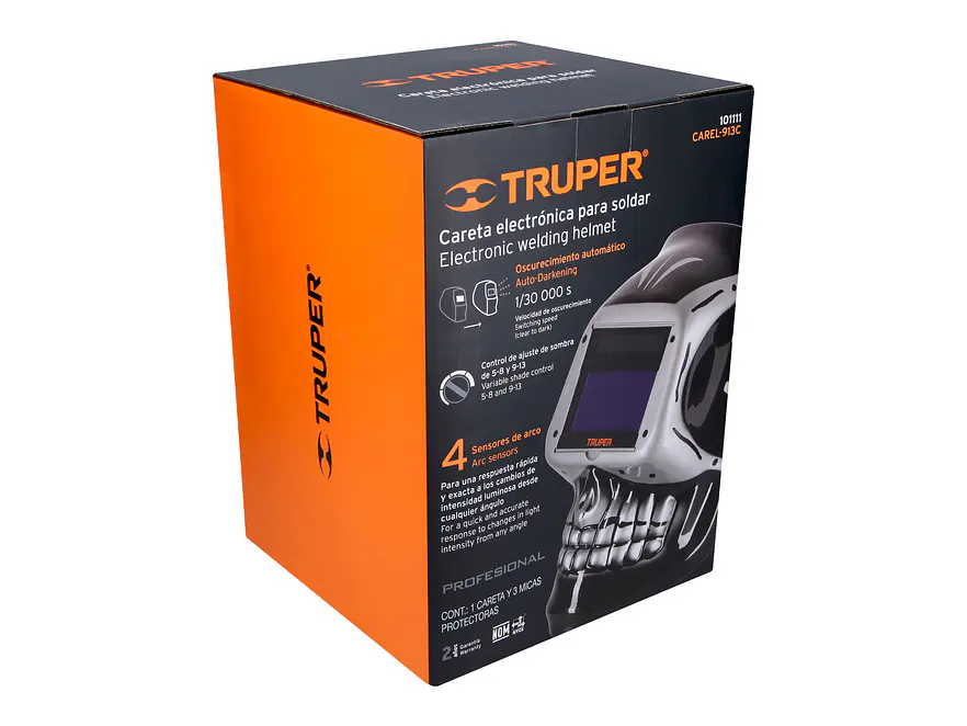 Careta Electrónica para Soldar Truper 101111, con Panel Digital - Foto 7 | aztools.co