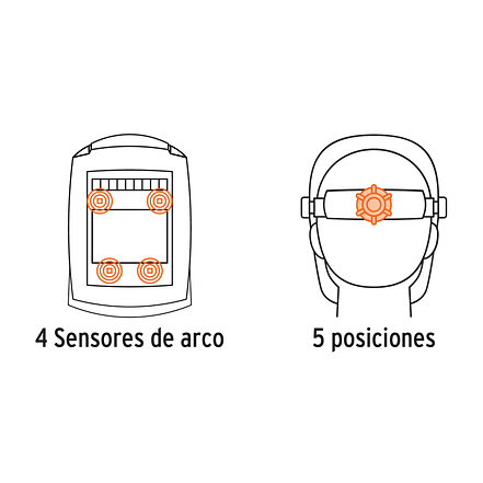 Careta electrónica soldar Truper 102228: Sombra variable 5-13, velocidad automática, peso 470g 4