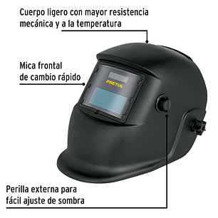 Careta Electrónica para Soldar Pretul 28145, Sombra 9-13
