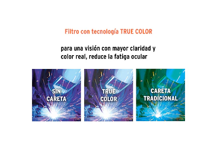 Careta Electrónica para Soldar Pretul 27355, Fuego, Sombra 9-13 - Foto 4 | aztools.co