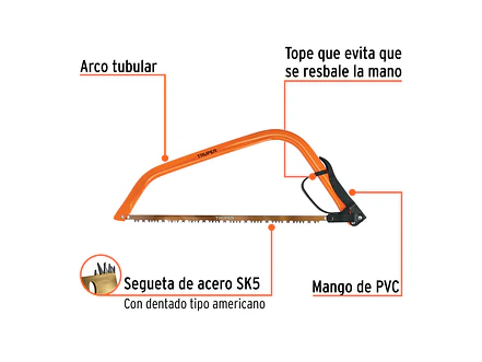 Arco jardinero tubular Truper 10254, 21