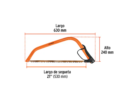 Arco jardinero tubular Truper 10254, 21