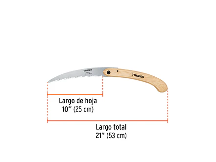 Serrucho curvo podador plegable 12