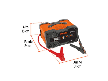 Cargador Automático de Baterías Truper 104011, 100 A, 12V y 24V - Foto 3 | aztools.co