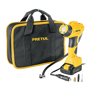 Inflador inalámbrico portátil Pretul 29074, 20 V para auto